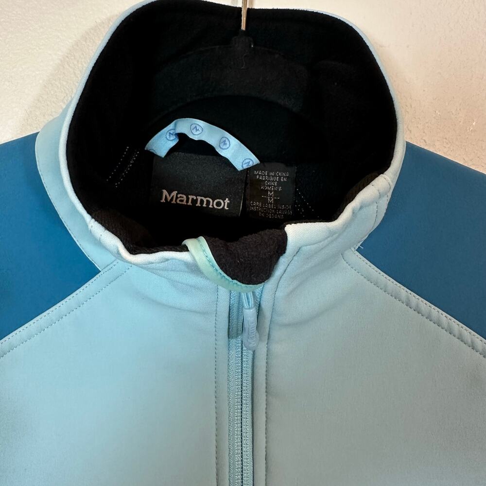 Marmot Gravity Softshell Jacket Women’s Medium Blue Gorpcore Hiking - Picture 3 of 9